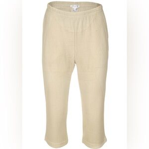 Venus Beige Waffle Knit Pull-On Joggers Women's Size Large NWT